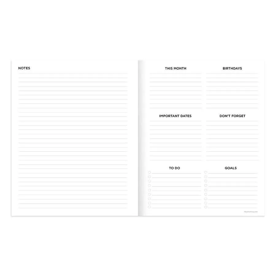 2025 Color Stacks Medium Monthly Planner