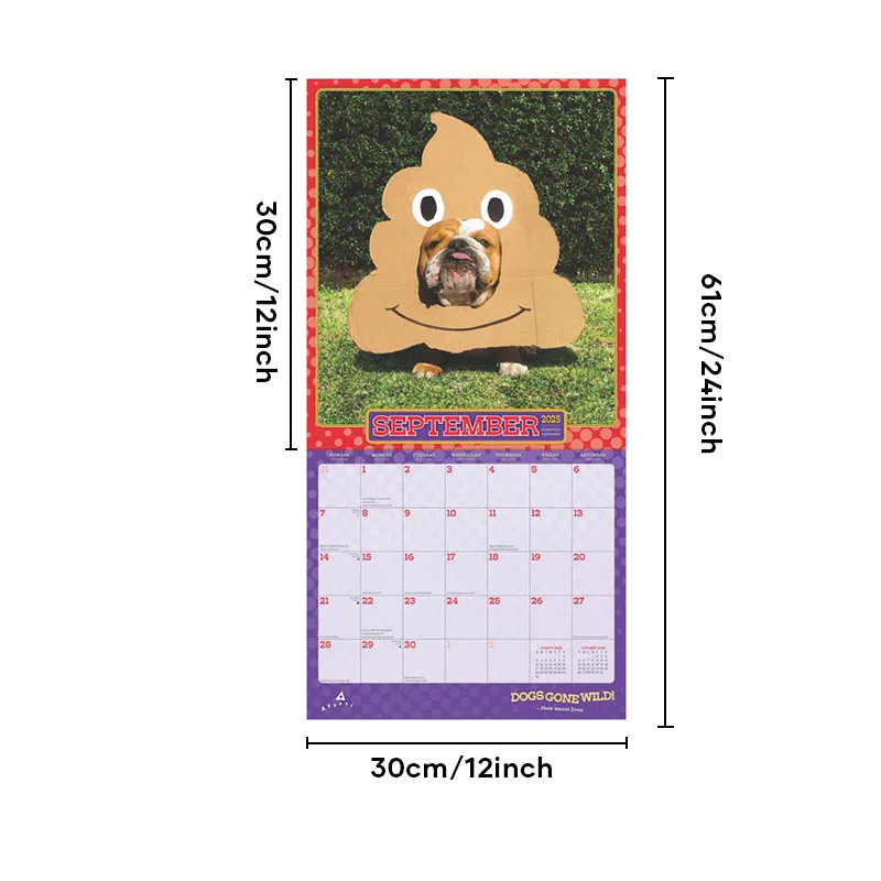 2025 Corgi Monthly Square Wall Calendar