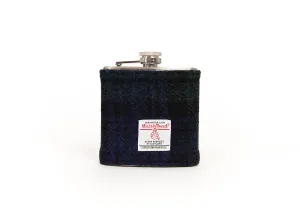 6oz Harris Tweed Hip Flask - Blackwatch Tartan