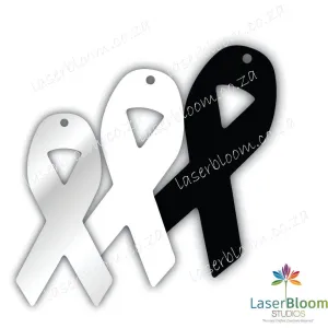 Acrylic Blank Awareness Ribbon ~ Select Your Thickness (1.5mm, 2mm, 3mm)