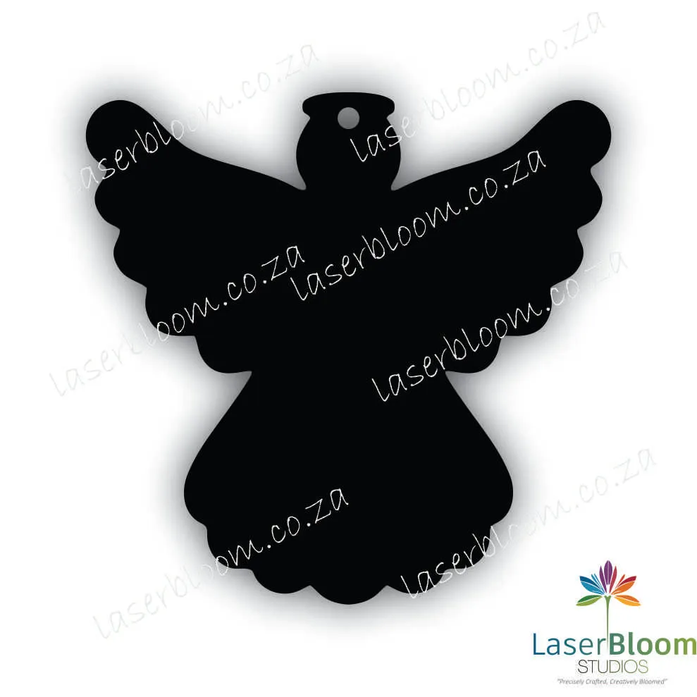 Acrylic Blank Christmas Angel-Select Your Thickness (1.5mm, 2mm, 3mm)