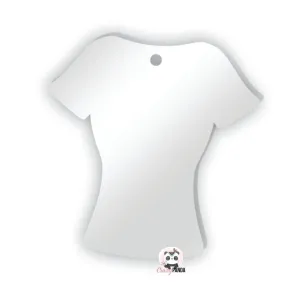 Acrylic Blank Clear Ladies shirt 57x55x3mm