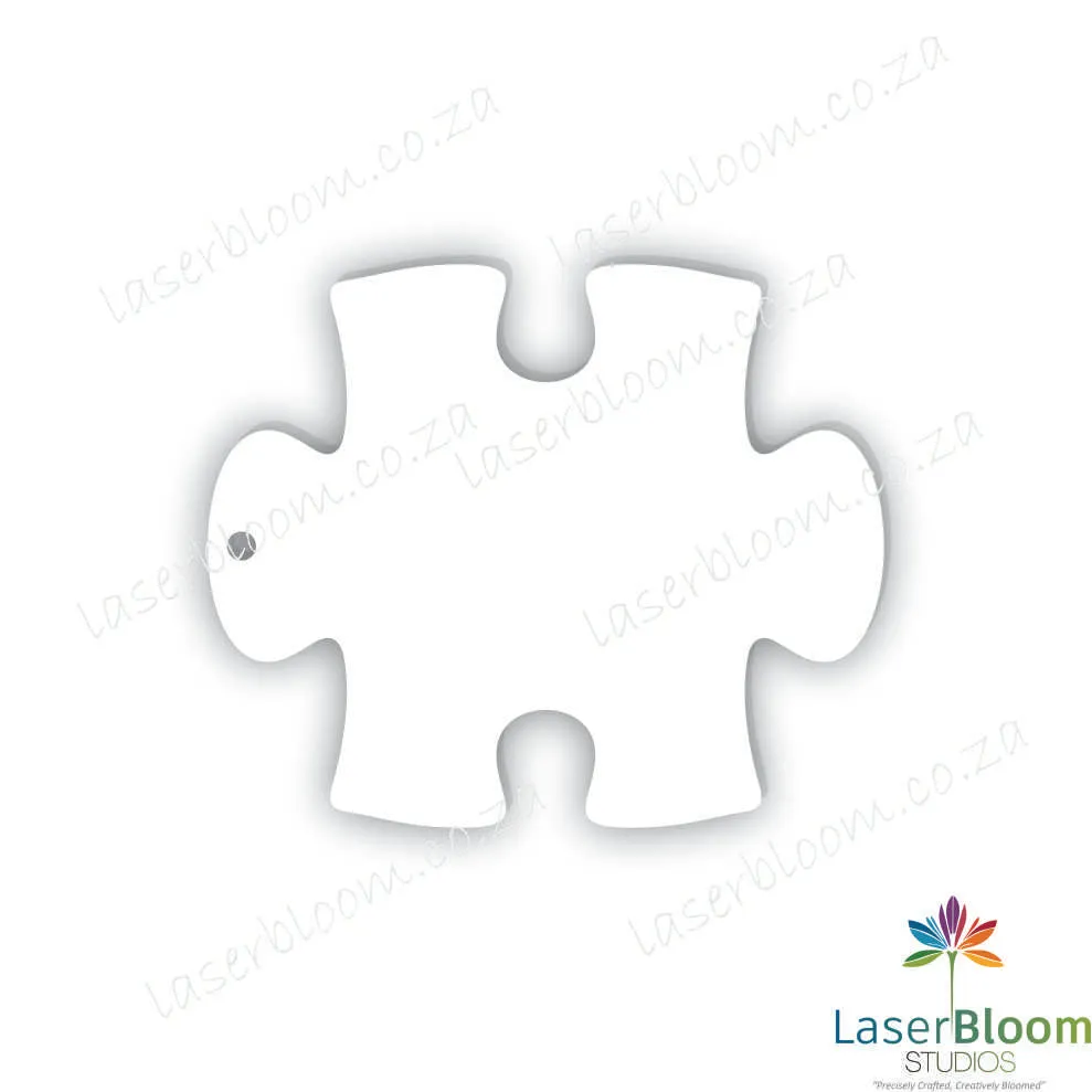 Acrylic Blank Clear Puzzle Piece-Select Your Thickness (1.5mm, 2mm, 3mm)