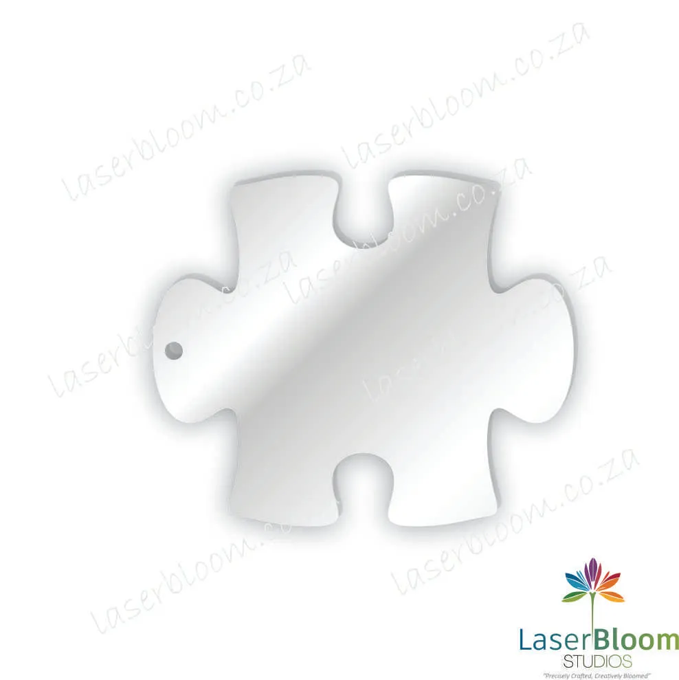 Acrylic Blank Clear Puzzle Piece-Select Your Thickness (1.5mm, 2mm, 3mm)