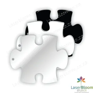 Acrylic Blank Clear Puzzle Piece-Select Your Thickness (1.5mm, 2mm, 3mm)