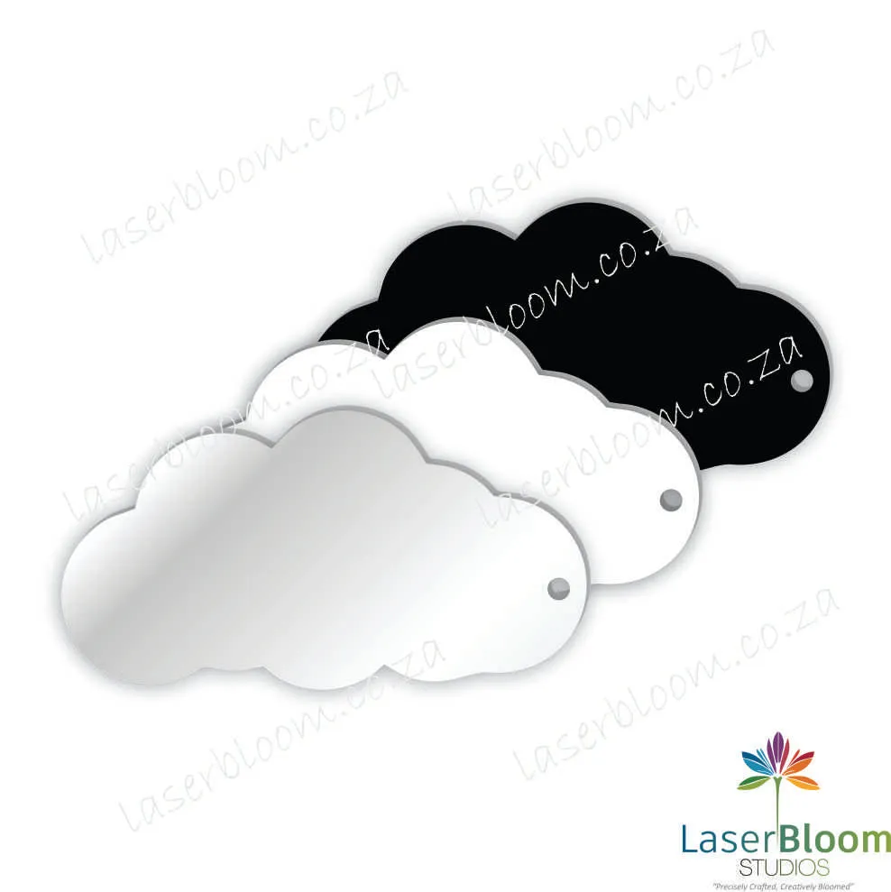 Acrylic Blank Cloud- Select Your Thickness (1.5mm, 2mm, 3mm)