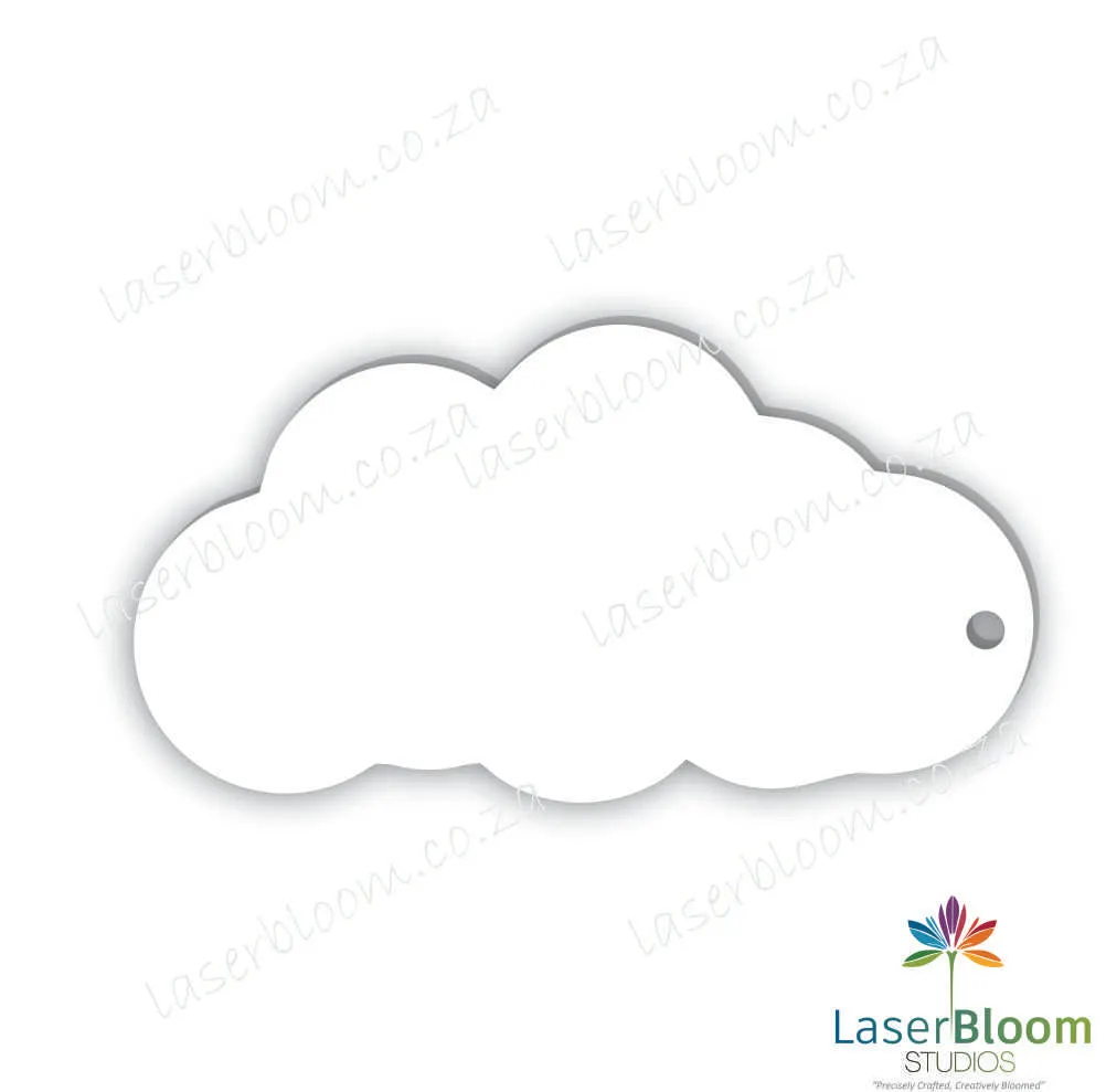 Acrylic Blank Cloud- Select Your Thickness (1.5mm, 2mm, 3mm)