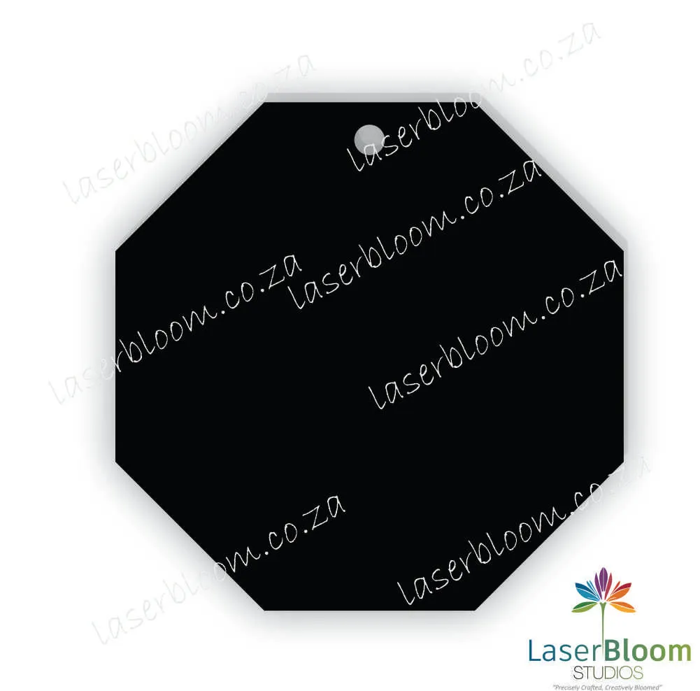 Acrylic Blank Octagon- Select Your Thickness (1.5mm, 2mm, 3mm)