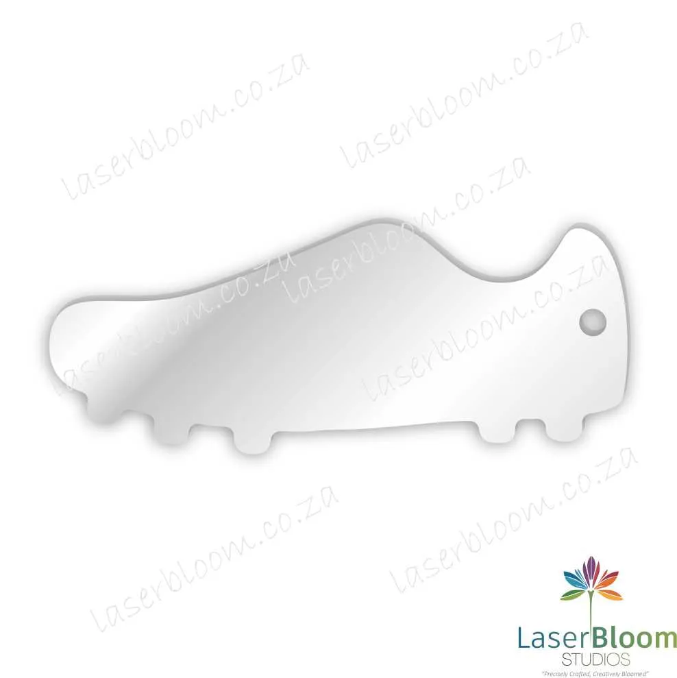 Acrylic Blank Rugby Boot- Select Your Thickness (1.5mm, 2mm, 3mm)