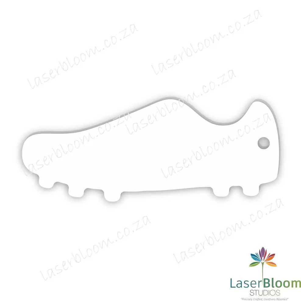 Acrylic Blank Rugby Boot- Select Your Thickness (1.5mm, 2mm, 3mm)