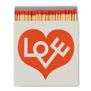 Archivist Luxury Matches - Love by Alexander Girard