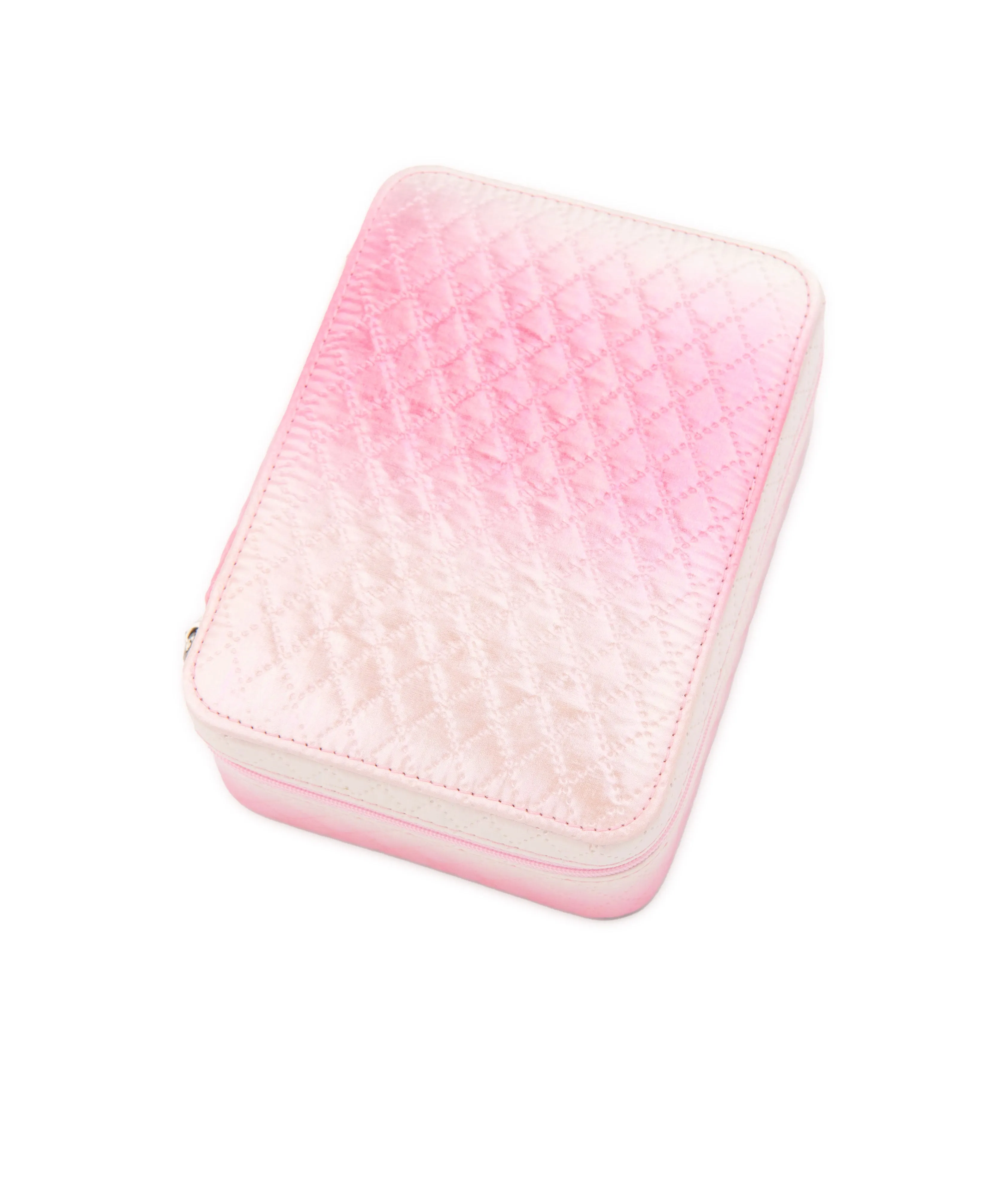 Bari Lynn Jewelry Box Pink Quilted