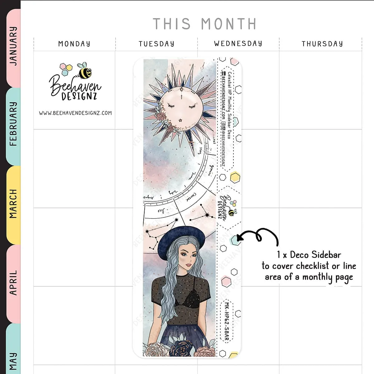 Celestial Happy Planner Monthly Kit