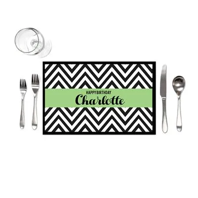 Chevron Birthday Placemats