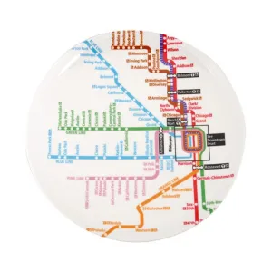 Chicago L Train CTA Map Plate