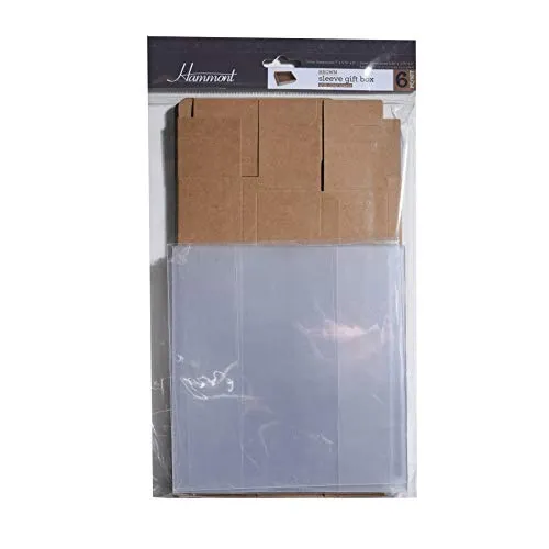 Clear Kraft Paper Sliding Gift Box 12 Pack 7 X 4.75 X 2