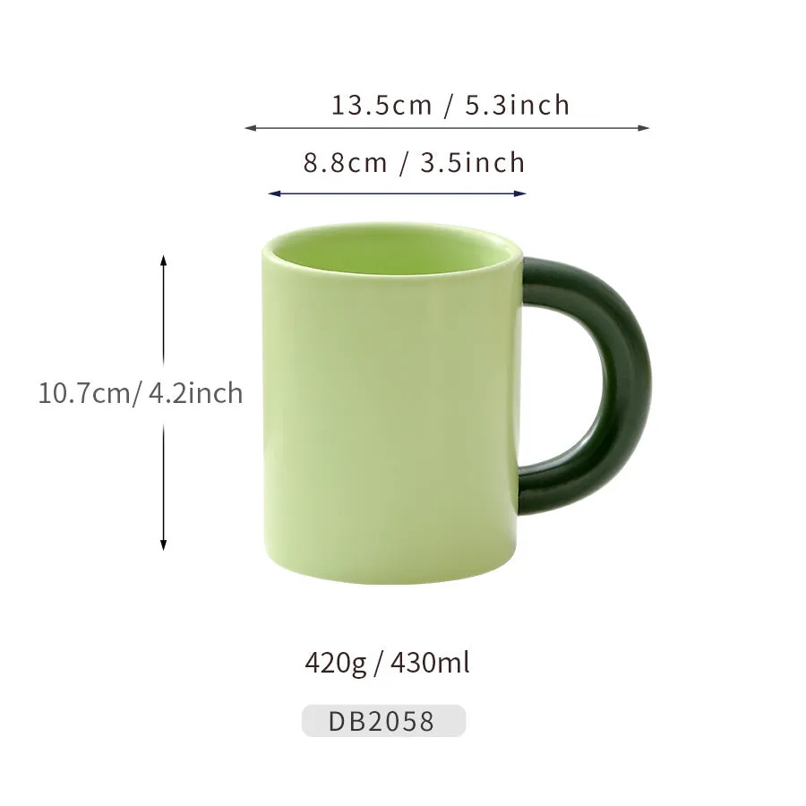 Contrast color mug