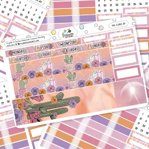 Crystal Cactus Hobonichi Cousins Monthly Kit