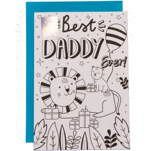 Dad Doodle Birthday Greeting Card