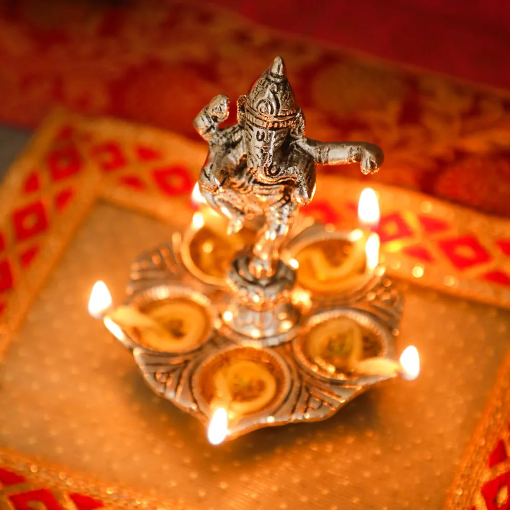 Dancing Ganesha Decorative Diya