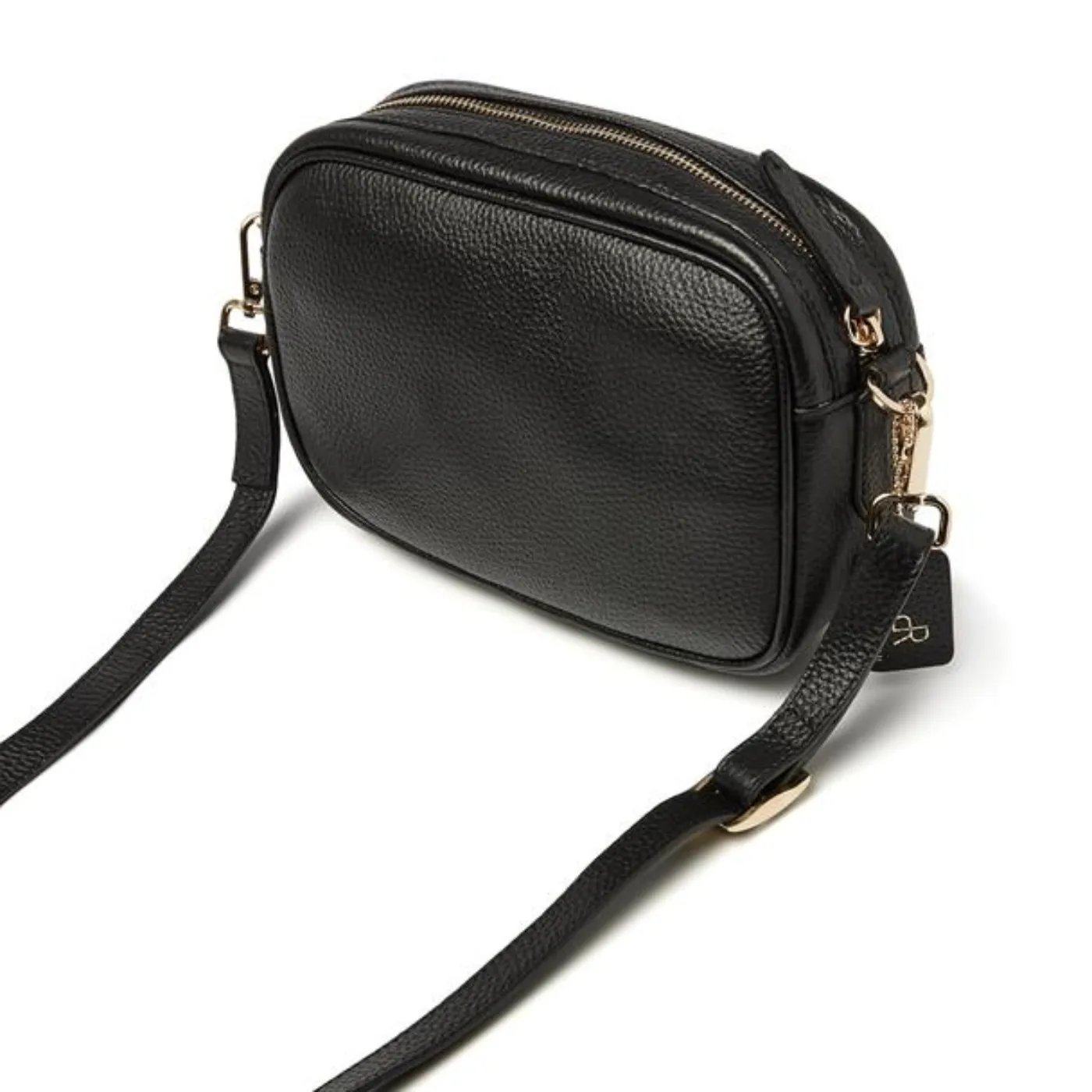 dR Amsterdam Leather Crossbody Bag | Black