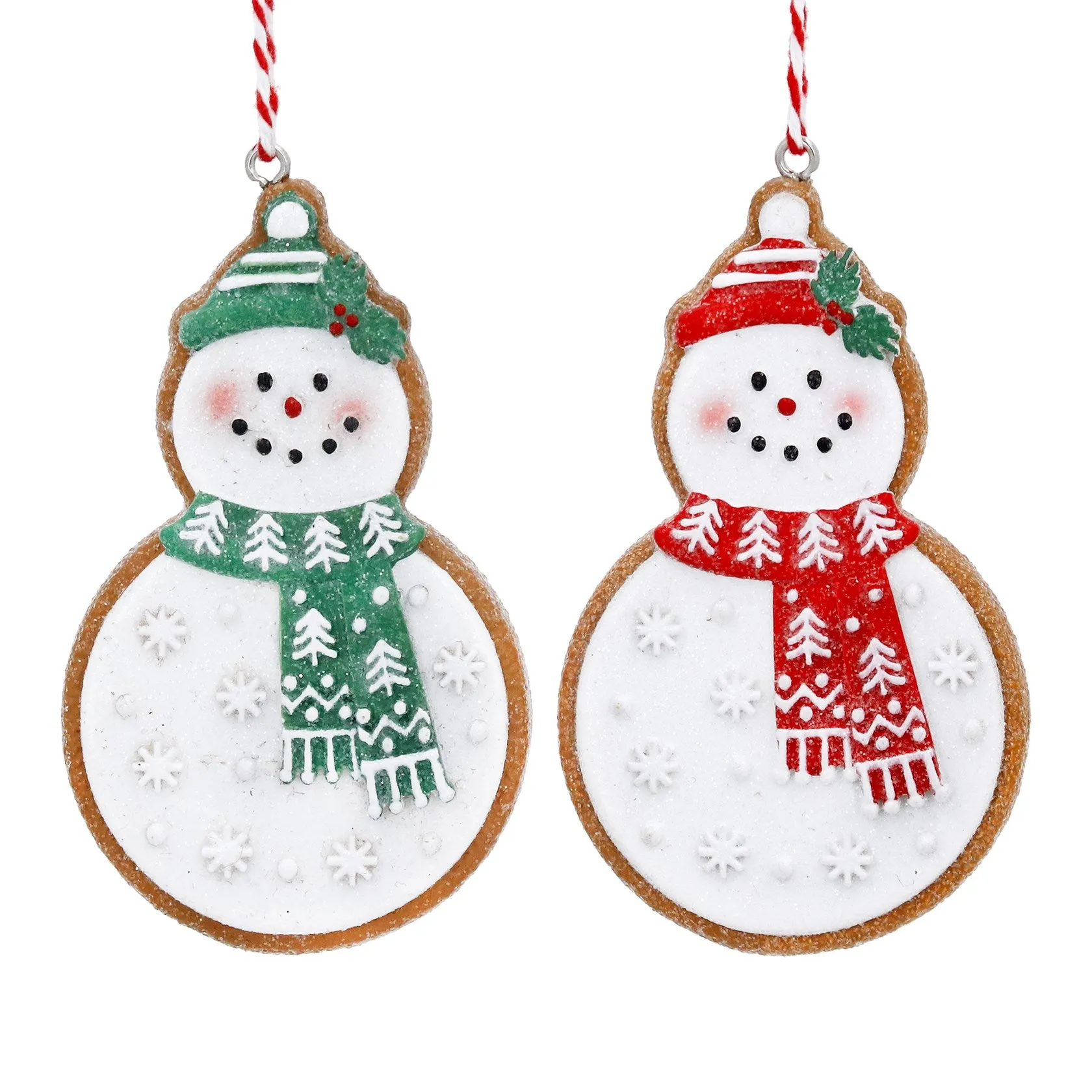 Dressed Gingerbread Snowman decoration