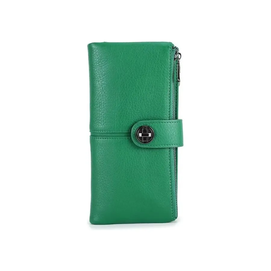 ElegantCow RFID Long Zipper Clutch Wallet