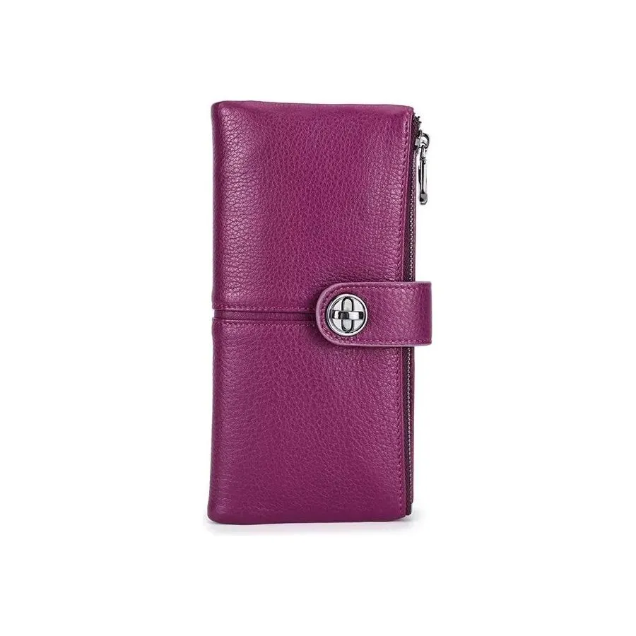 ElegantCow RFID Long Zipper Clutch Wallet