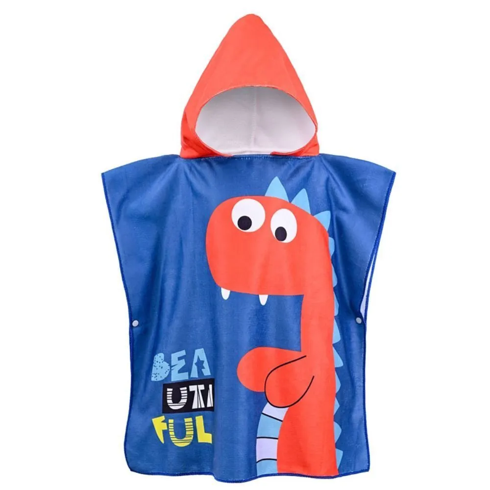 Fun and Playful - Adorable Cartoon Print Hooded Microfiber Baby Bath Towel