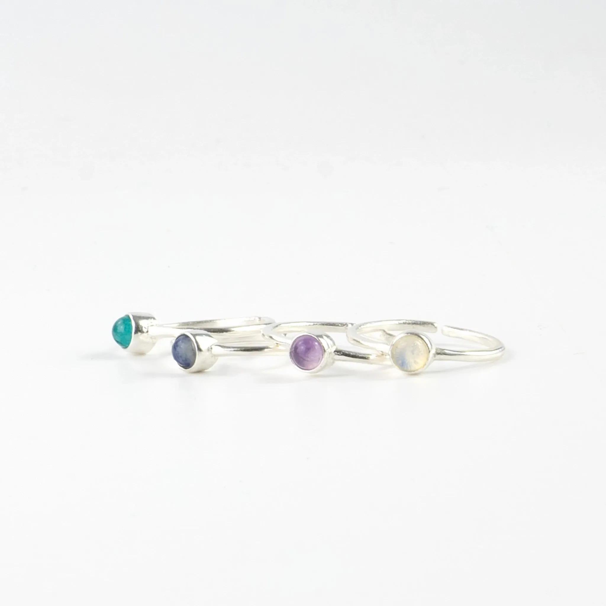 Gemstone Adjustable Ring