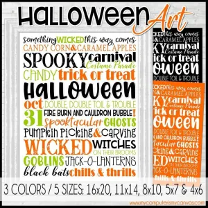 Halloween {October} SUBWAY ART PRINTABLE