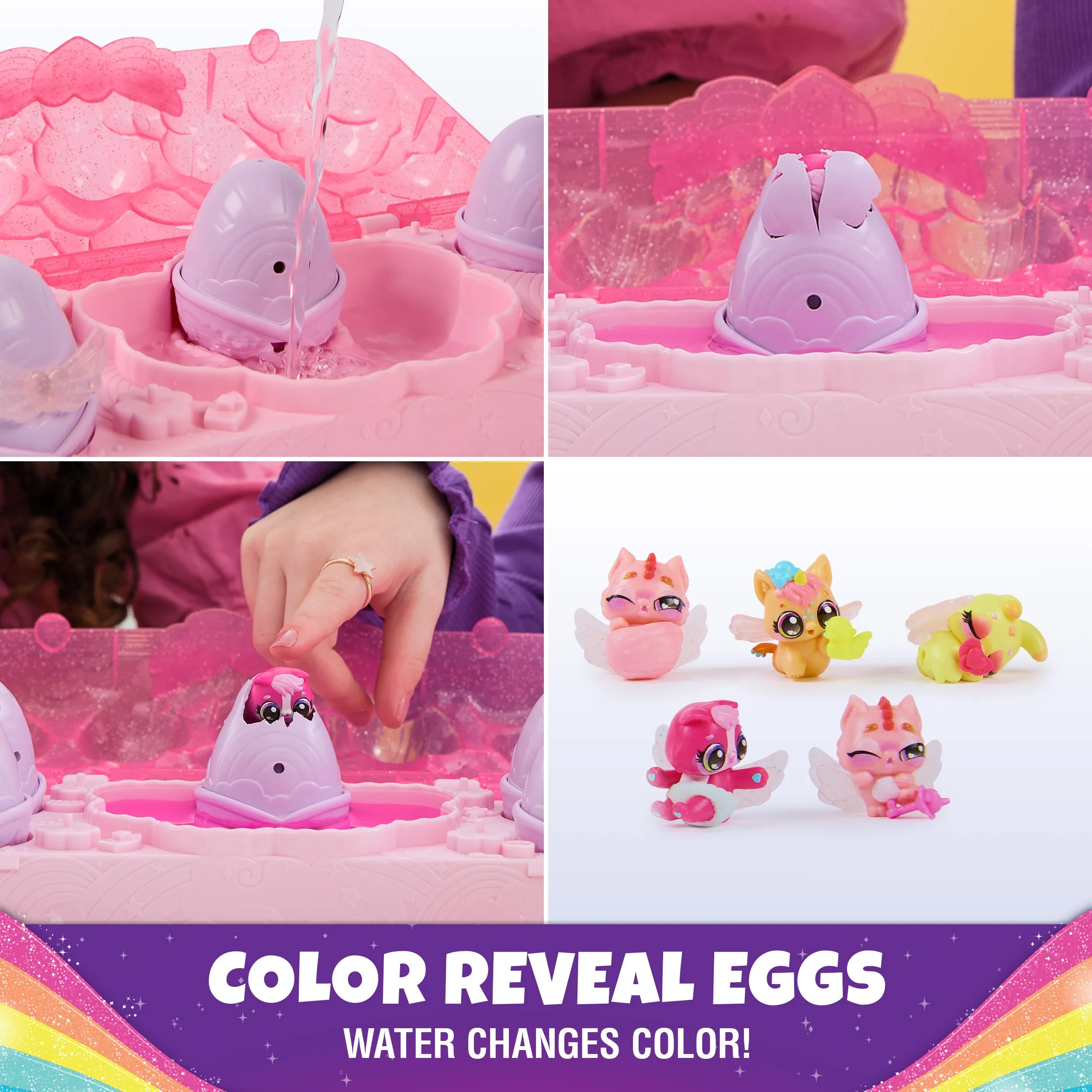 Hatchimals Alive! Rainbow Splash Egg Carton