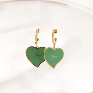 Heart Drop Earrings