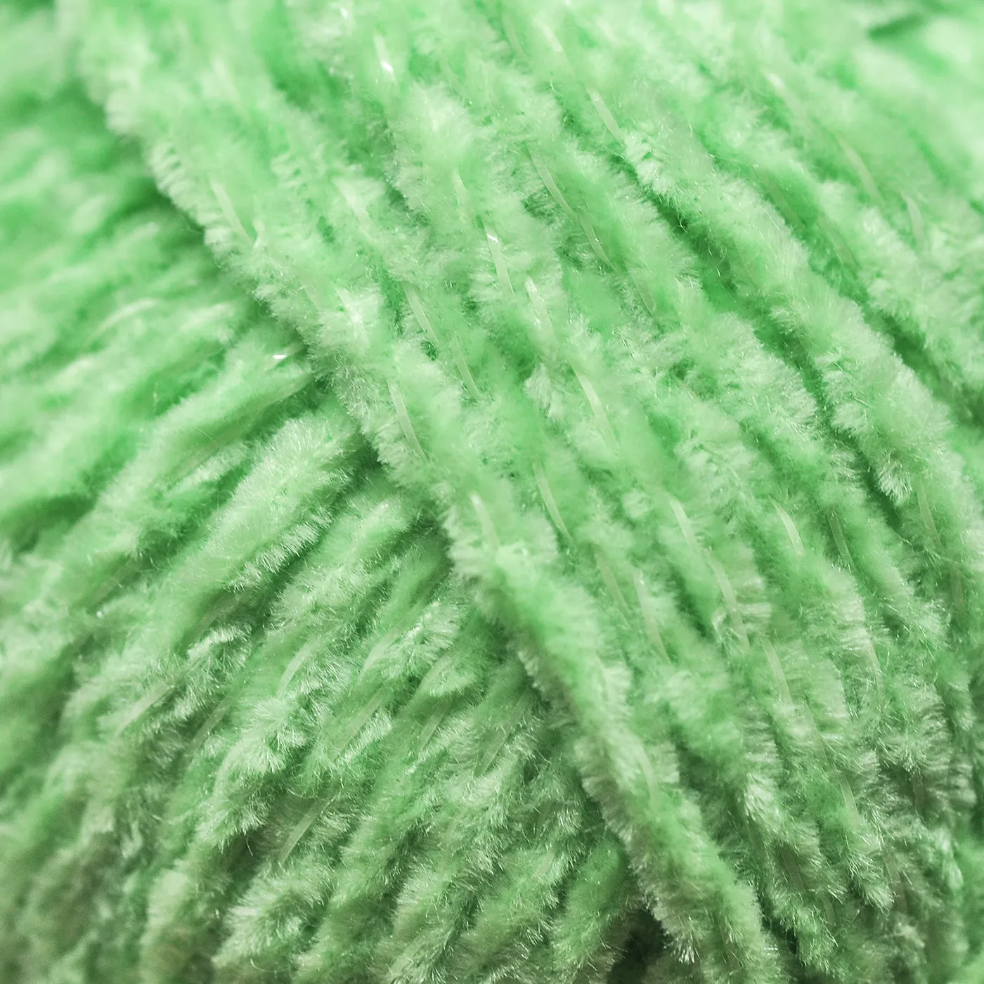 High Quality Green Glow-in-the-Dark Chenille Yarn