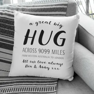 Hug Across the Miles Cushion