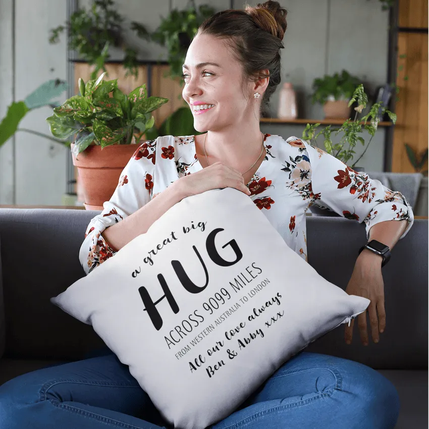 Hug Across the Miles Cushion