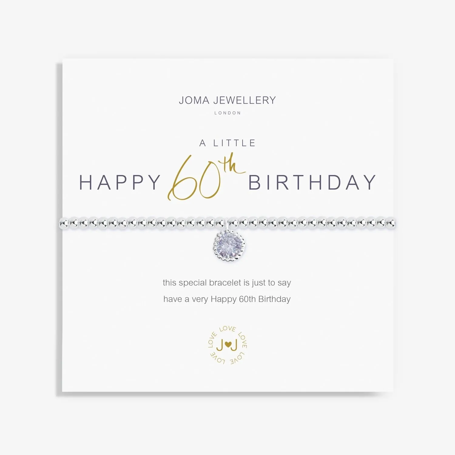 Joma Jewellery - A Little Bracelet 60th Birthday