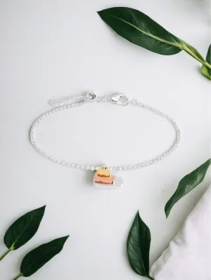 Joma Jewellery - Graduating Hearts Silver Rose and Gold Bracelet