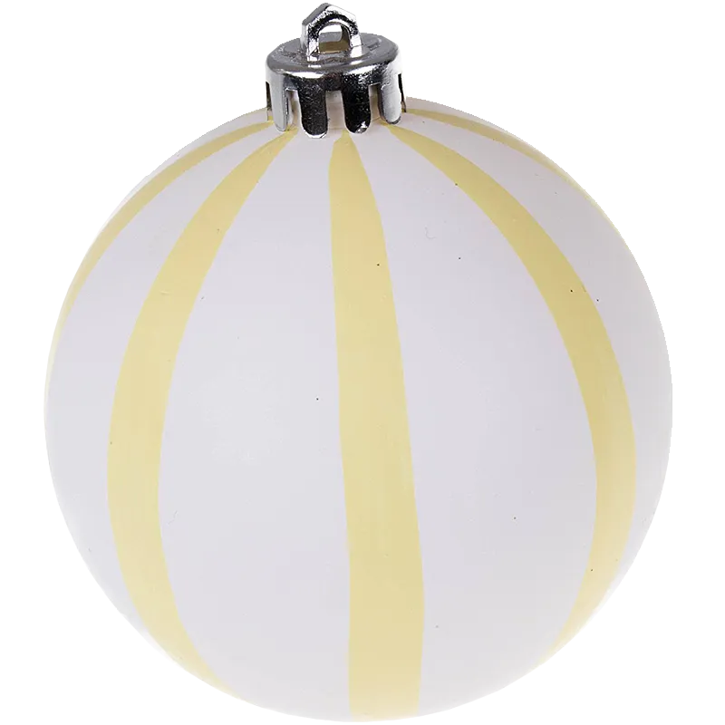 Large White Shatterproof Christmas Ornaments - 12 Pack Variety Bundle