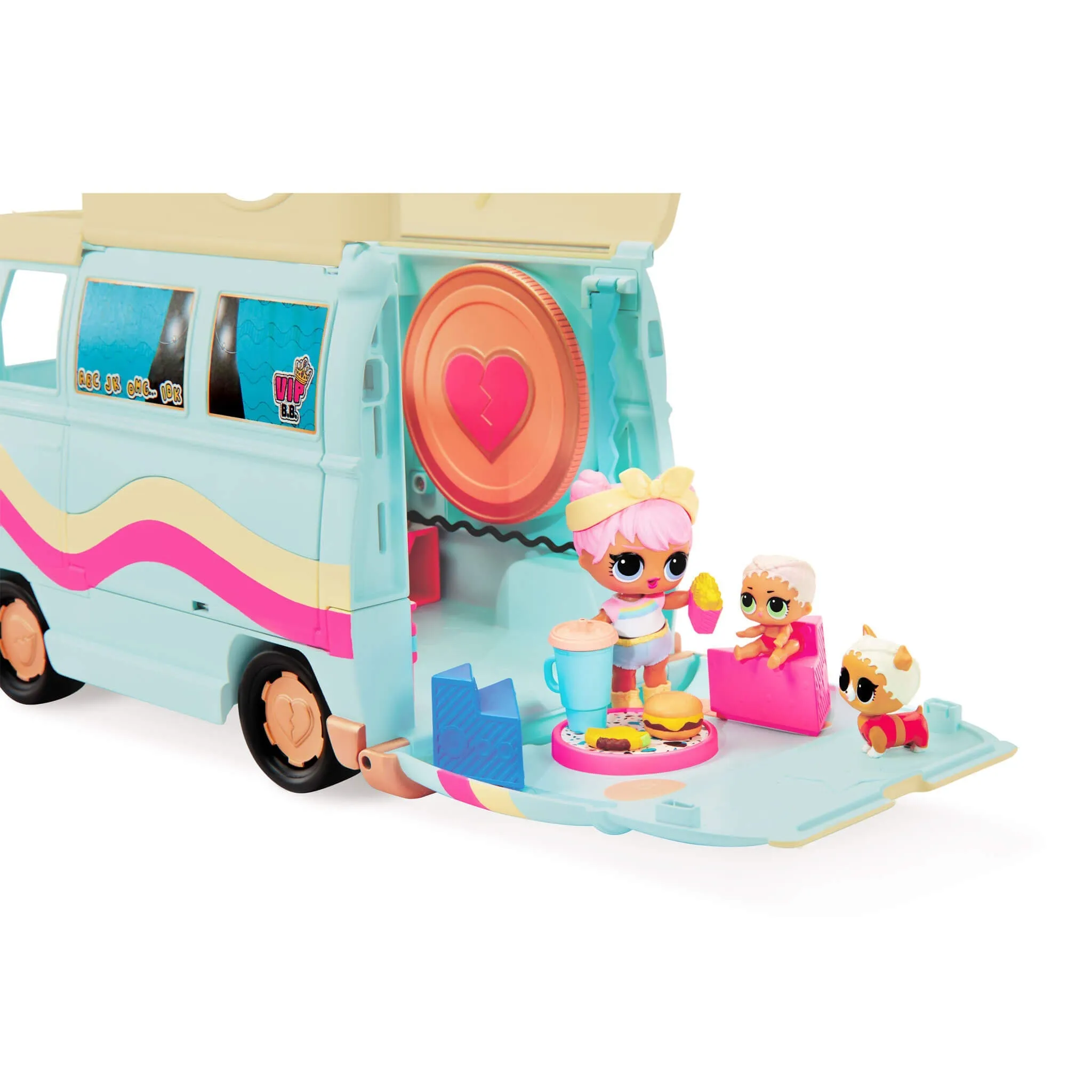 LOL Surprise 5-N-1 Grill & Groove Camper, Fully Furnished Playset with Multiple Surprises