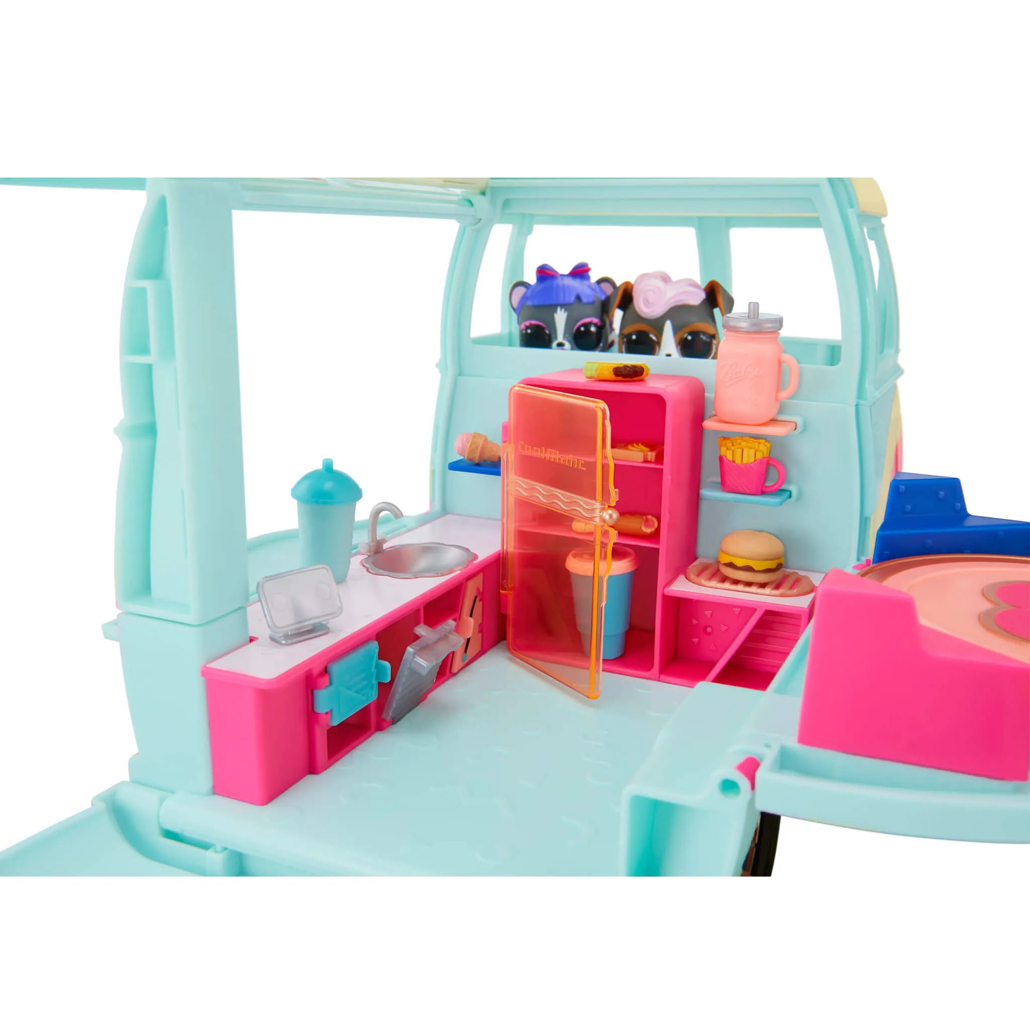 LOL Surprise 5-N-1 Grill & Groove Camper, Fully Furnished Playset with Multiple Surprises