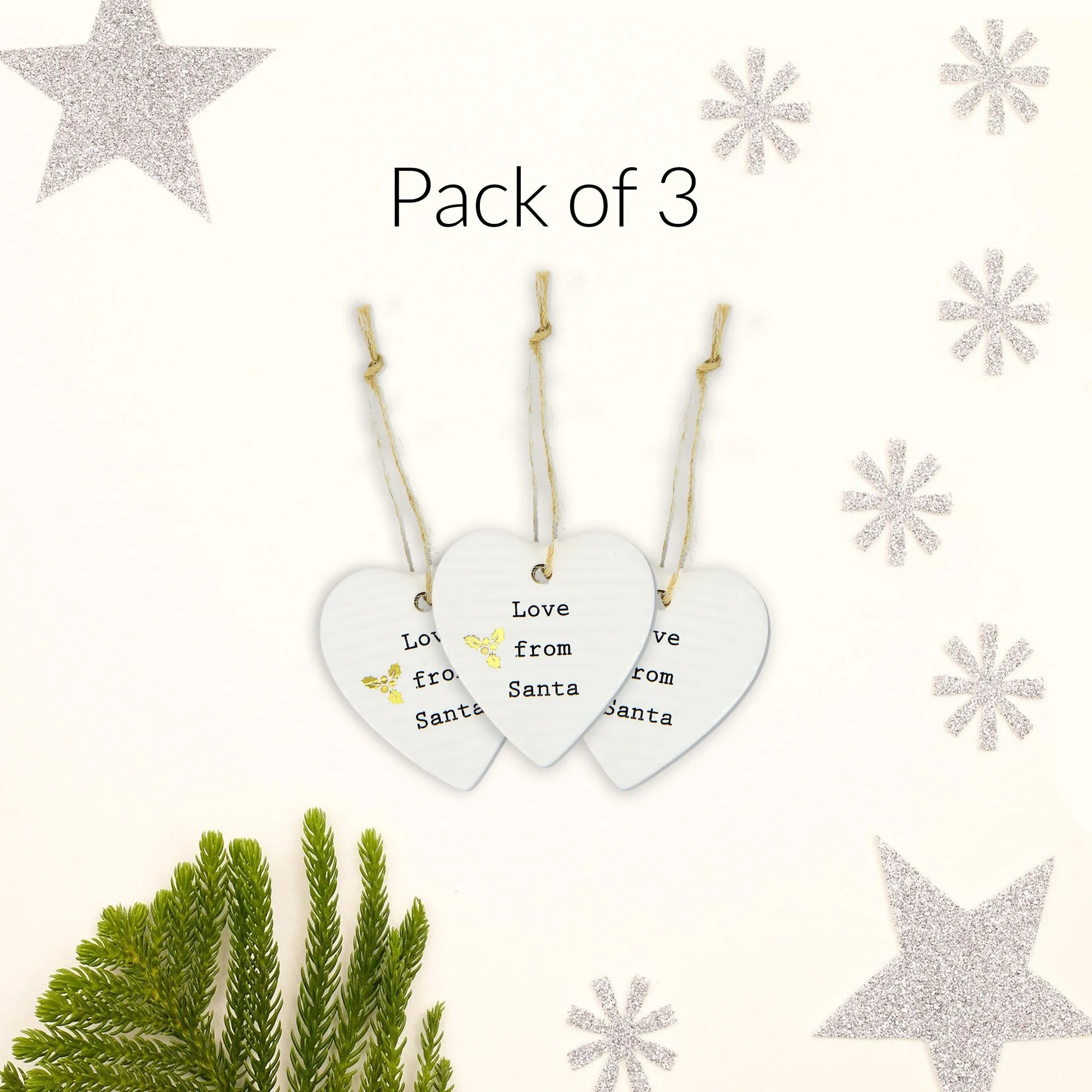 Love From Santa 1.5" Mini Tag (Set of 3)