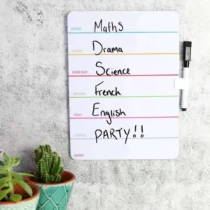 Magnetic Daily Dry Erase Board