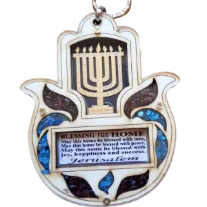 Menorah Hamsa Jewish Gifts Fatima Hand Home Blessing Israeli Gifts