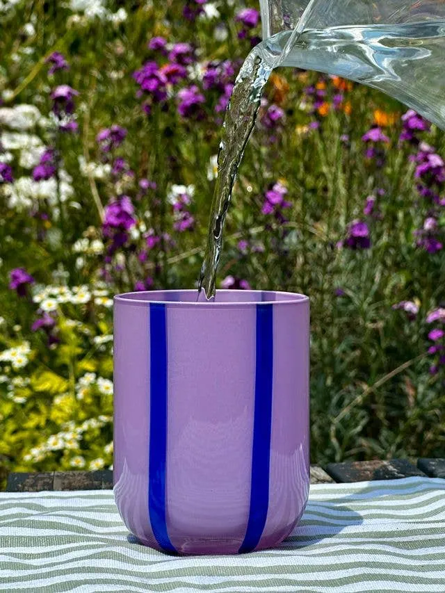 MÆGEN - Atina Glassware - Lilac & Navy