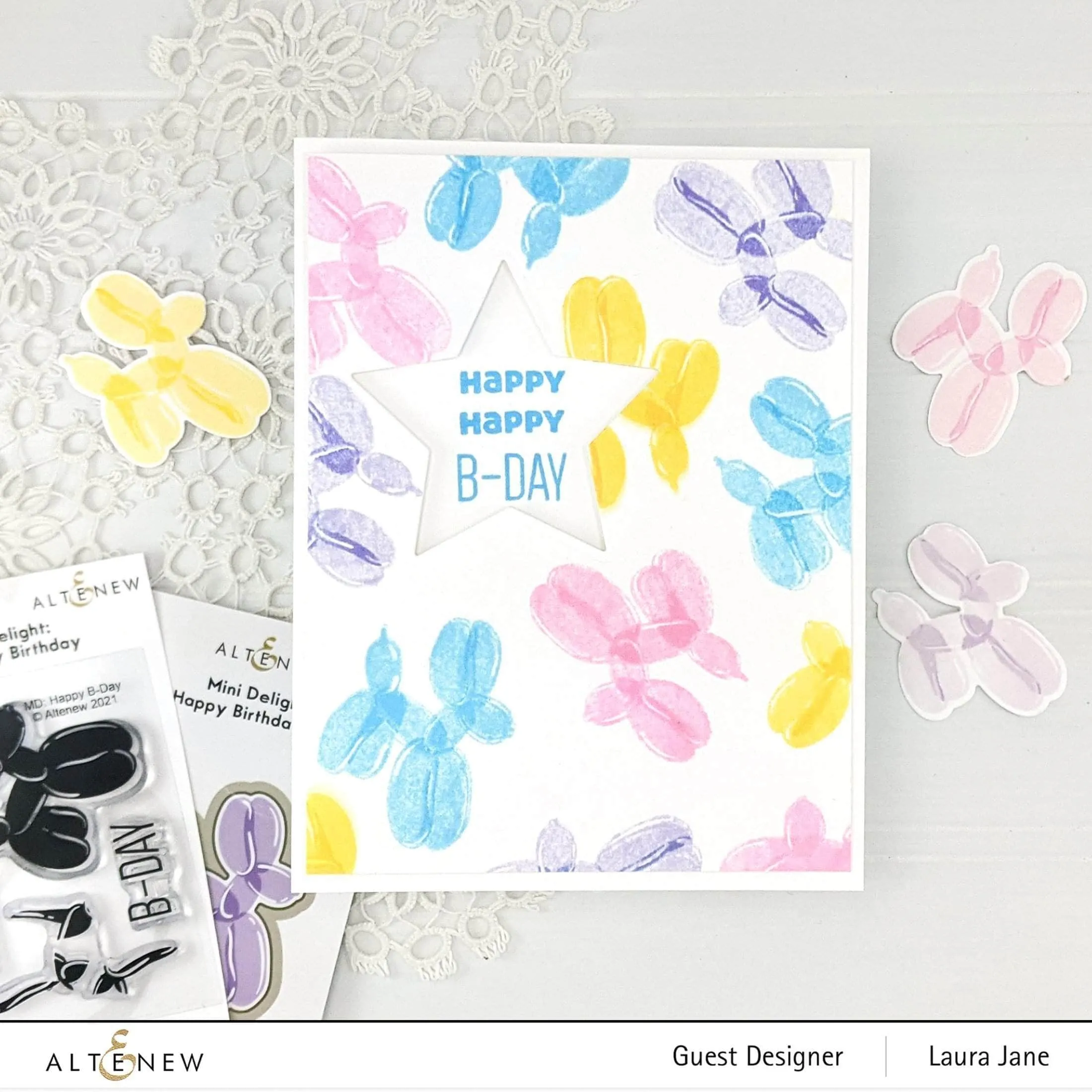 Mini Delight: Happy Birthday Stamp & Die Set