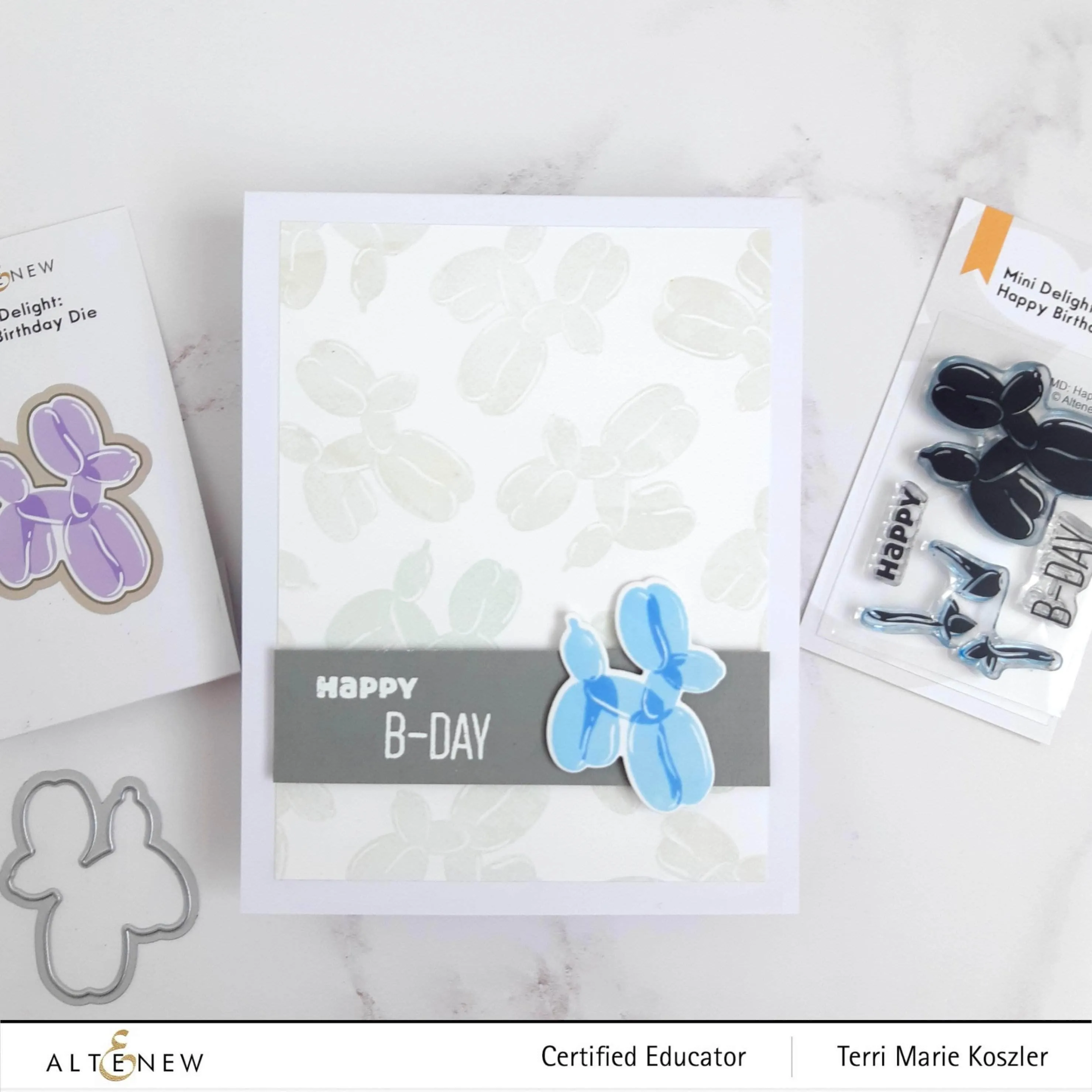 Mini Delight: Happy Birthday Stamp & Die Set