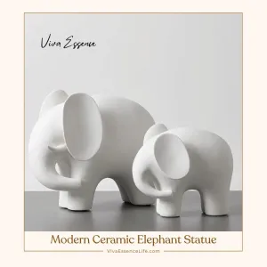 Modern Ceramic Elephant Statue - Home Decoration and Gifts Suit