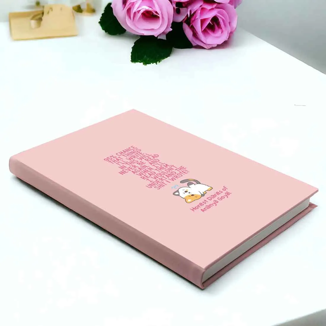 Nutcase Diary Personalized with Name - A5 Size Hard Cover Diaries with Calendar & Planner