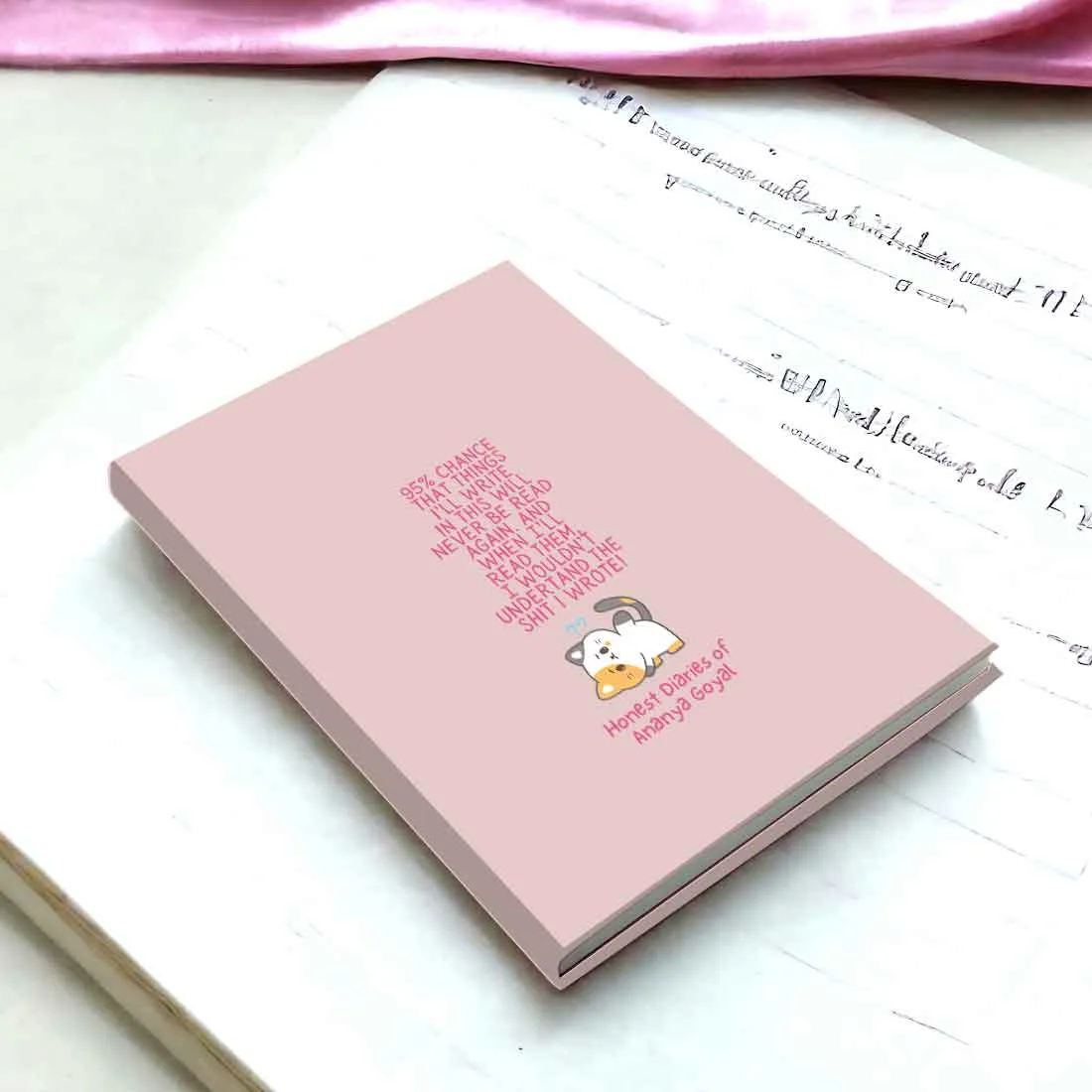 Nutcase Diary Personalized with Name - A5 Size Hard Cover Diaries with Calendar & Planner